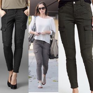 J Brand Houlihan Cropped Skinny Jeans Worn Onyx